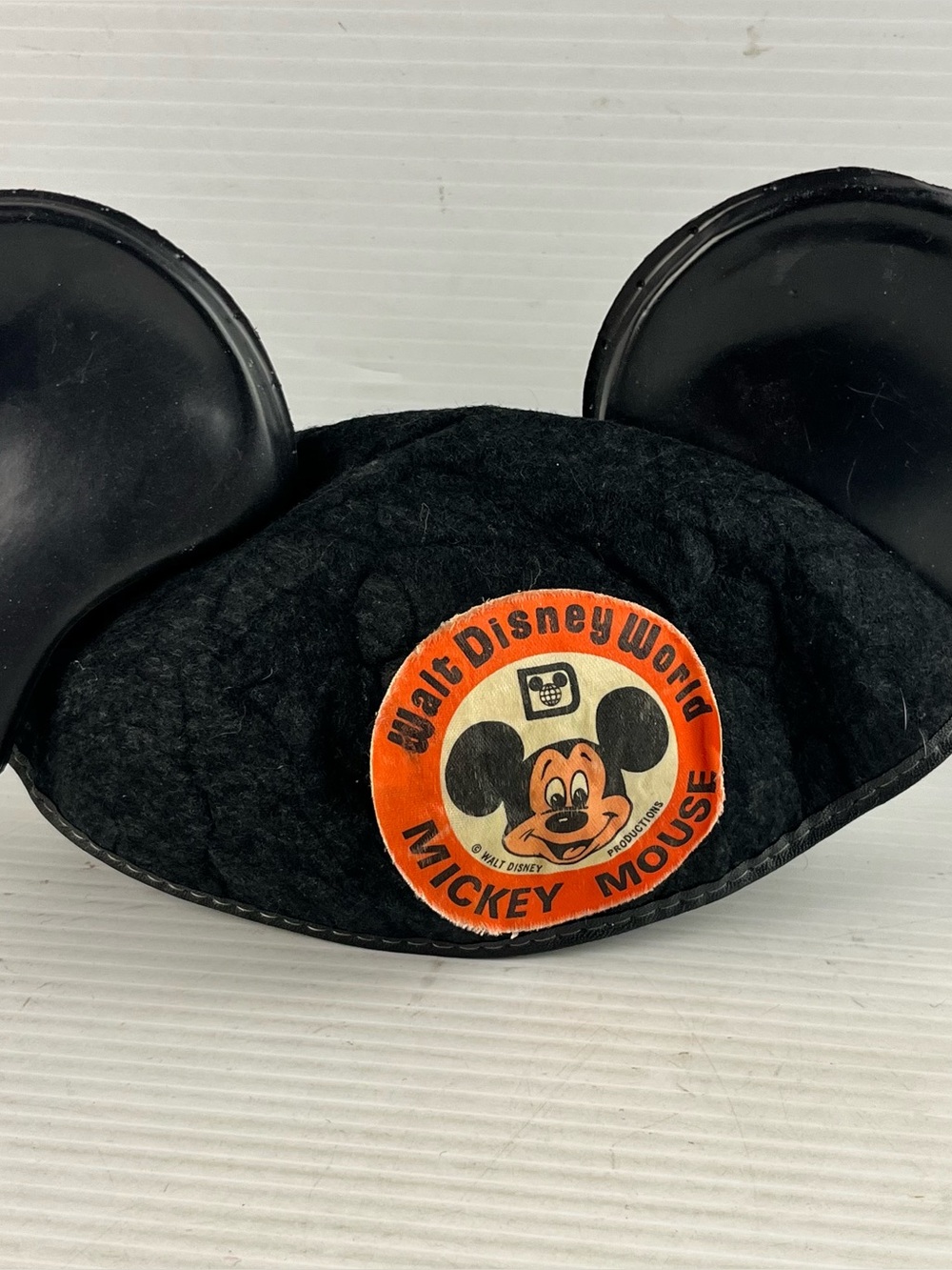 Walt Disney World Mickey Mouse Black Ear Hat Vintage